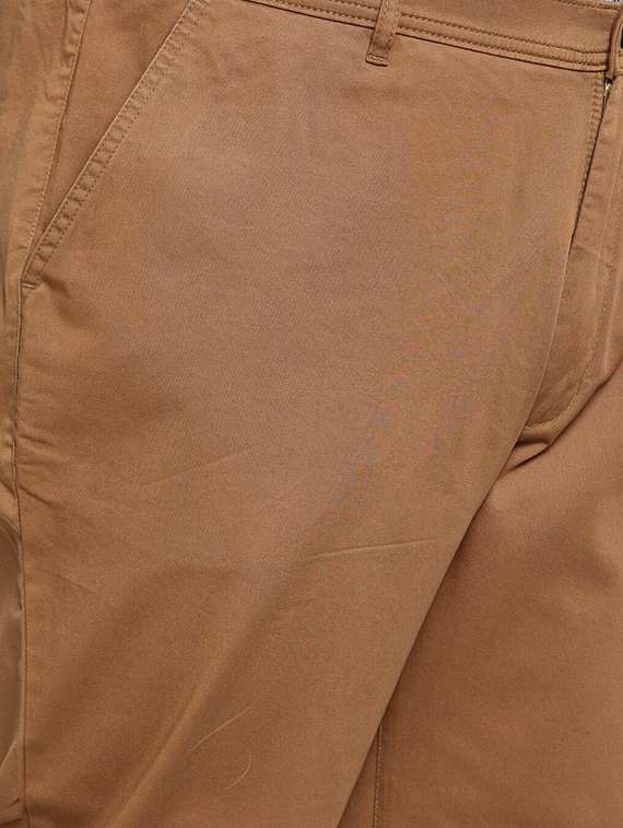 men solid flat front plus size casual trouser - 20724044 -  Standard Image - 3