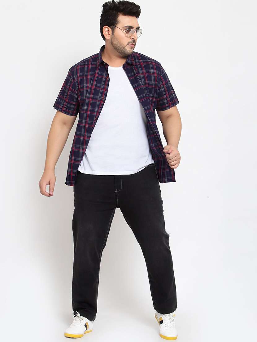 mens straight fit plain jeans - 20724090 -  Standard Image - 3