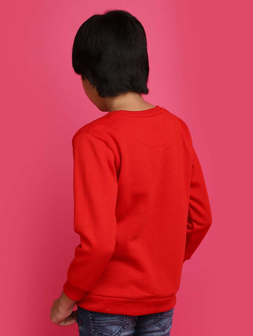 boys round neck front print sweatshirt - 20724324 -  Standard Image - 3
