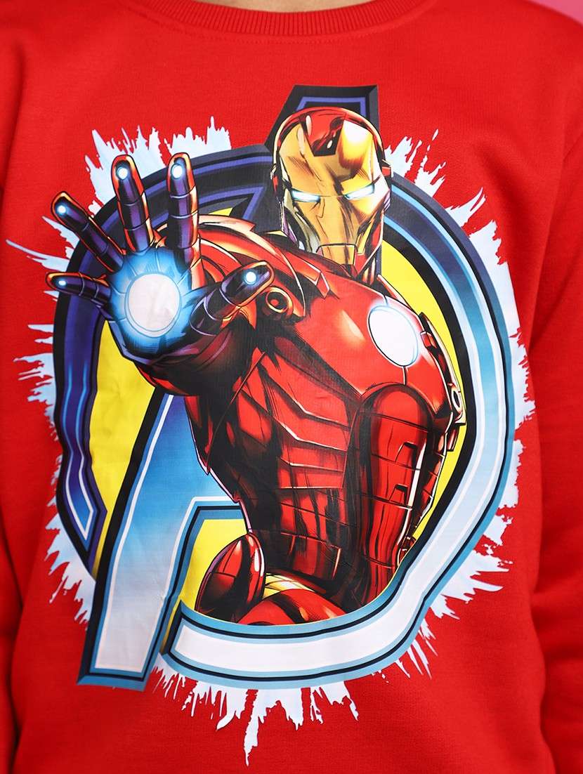 boys round neck front print sweatshirt - 20724324 -  Standard Image - 5