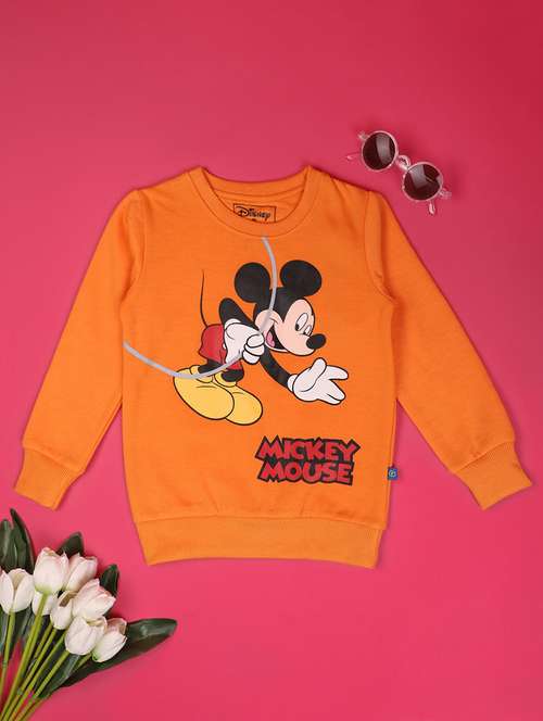 kids round neck front print sweatshirt - 20724326 -  Standard Image - 0