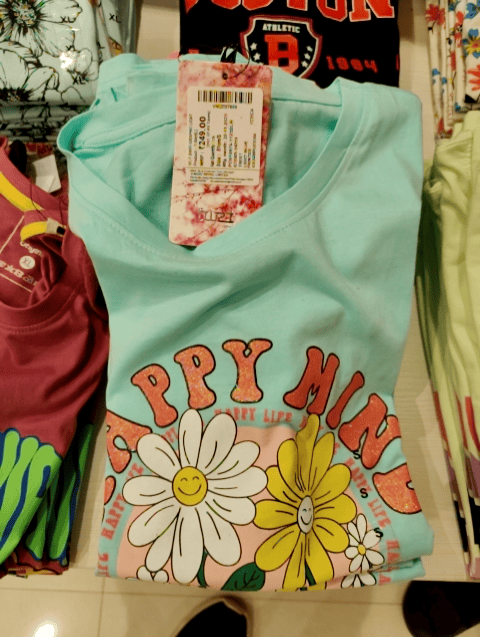 light blue cotton tshirt - 20724368 - Standard Image - 0