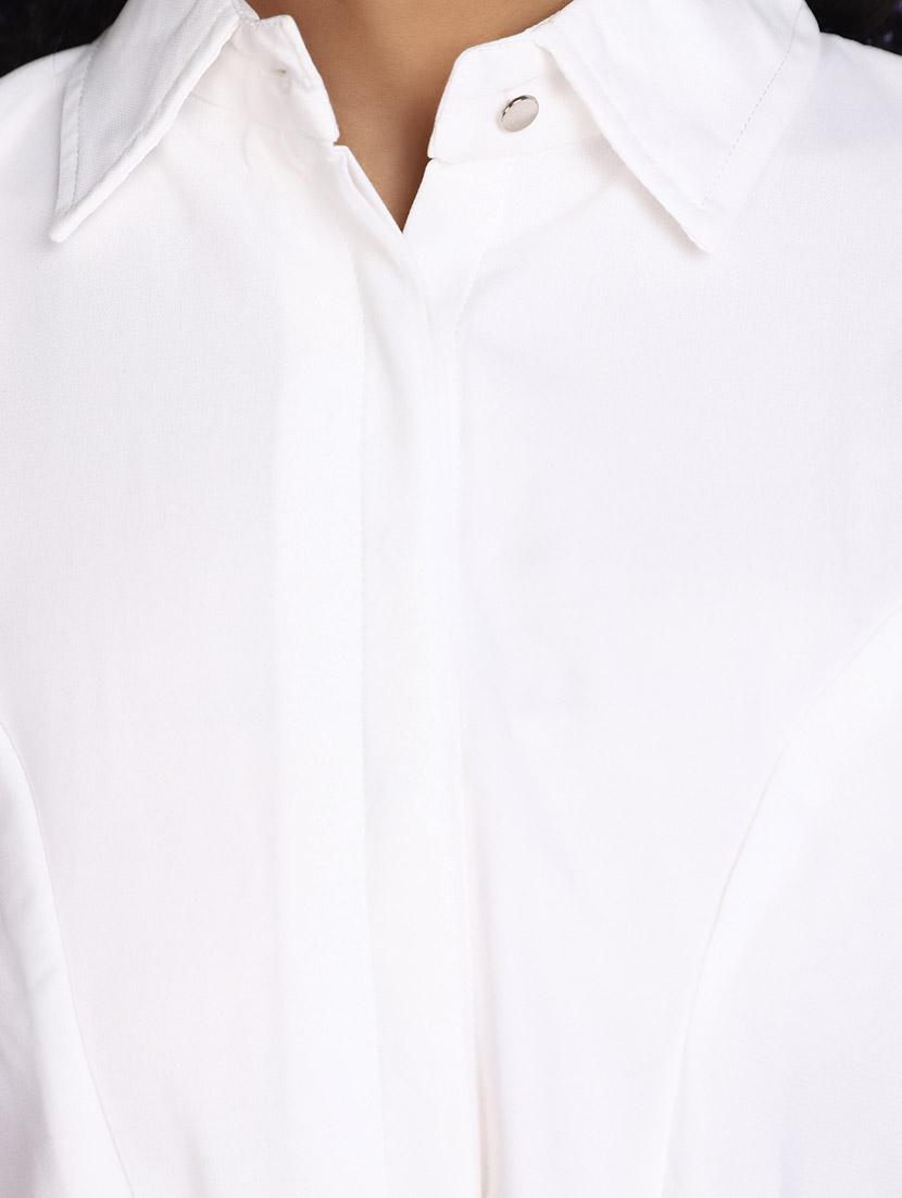 white cotton regular top - 20724442 - Standard Image - 5