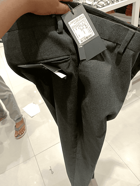 dark grey poly viscose formal trousers - 20724596 - Standard Image - 0