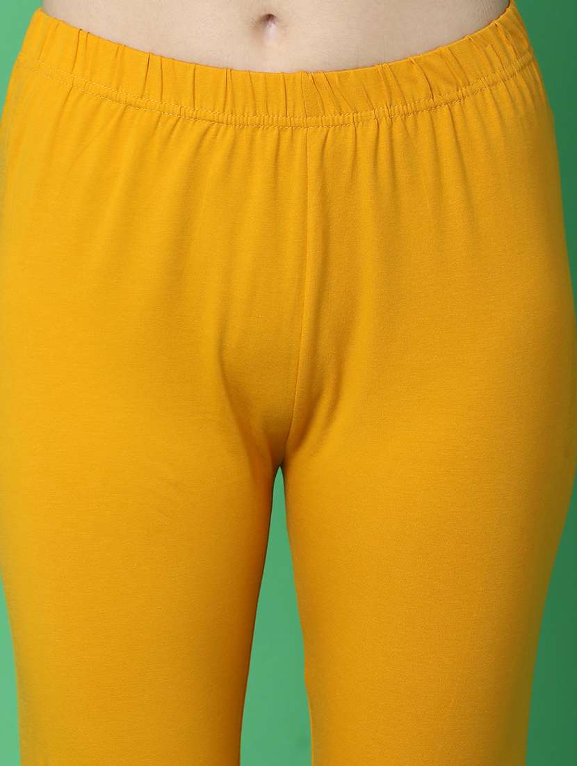 women mustard churidar leggings - 20724725 -  Standard Image - 5