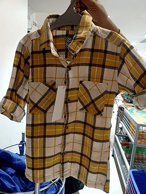 orange tweed shirt - 20724778 - Standard Image - 0