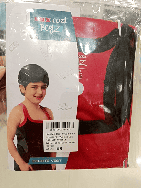 red 1 x rib vest - 20724809 - Standard Image - 0