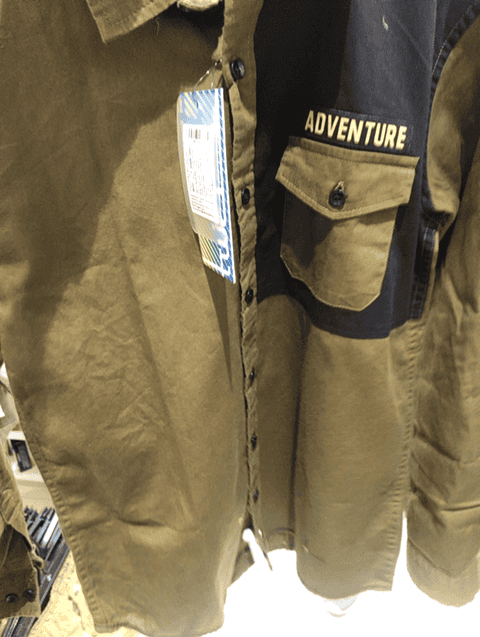 olive twill shirt - 20724852 - Standard Image - 0