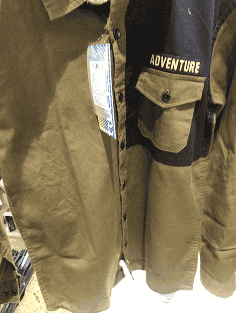 olive twill shirt - 20724852 - Zoom Image - 0