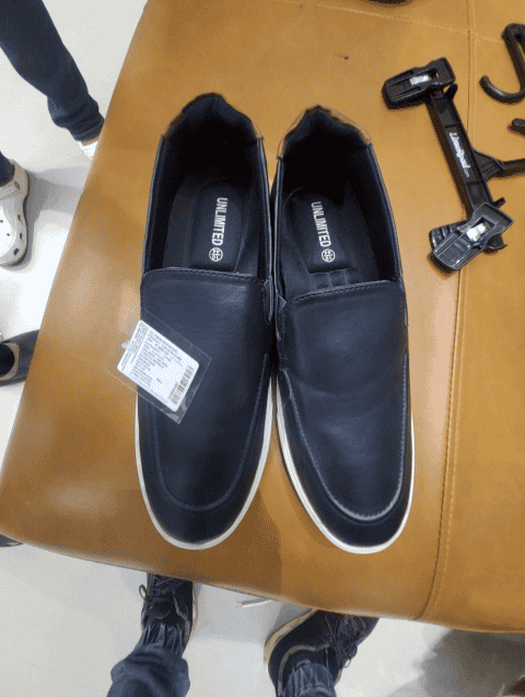 navy blue pu (polyurethane) shoes - 20725022 -  Standard Image - 0