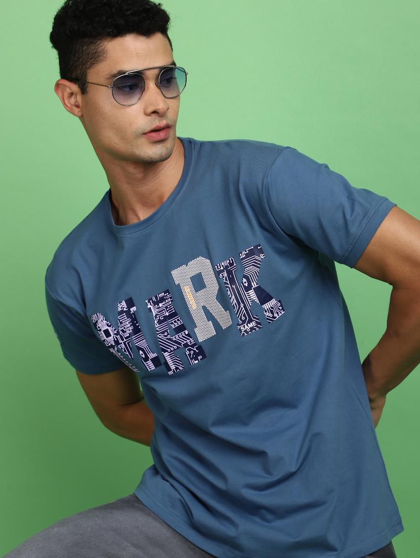 men round neck chest print t-shirt - 20725069 - Standard Image - 3