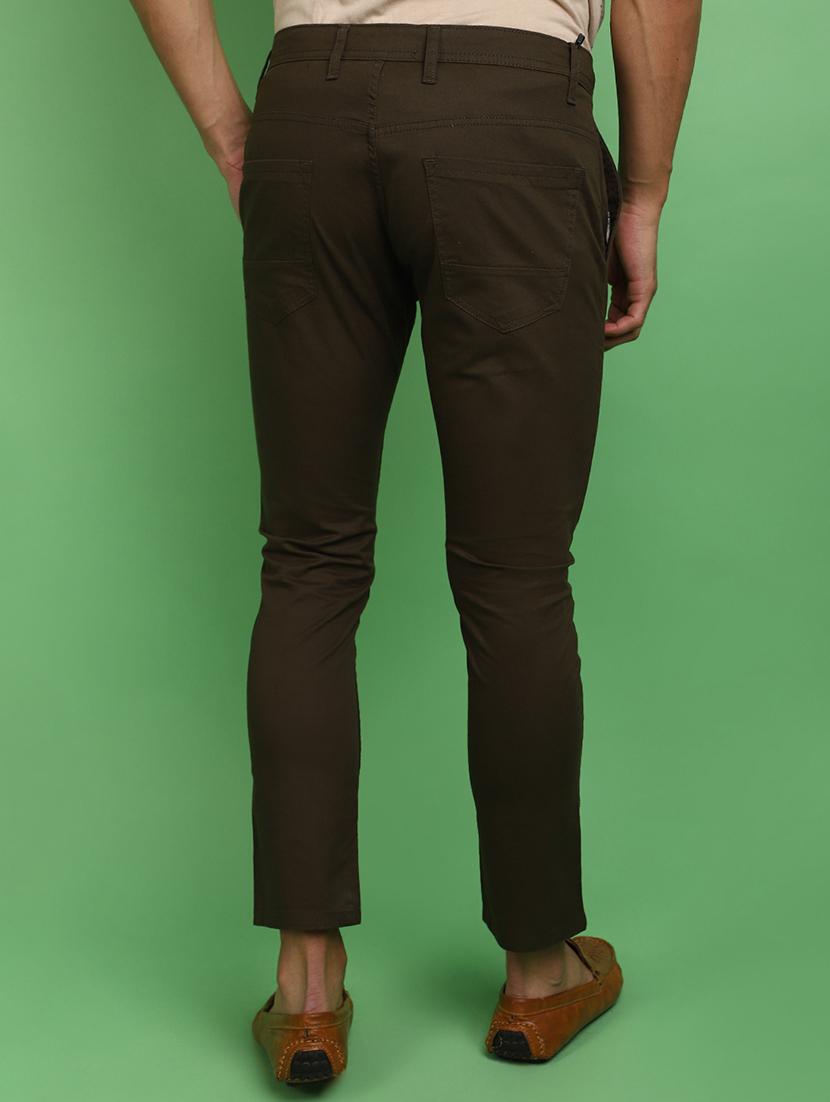 green cotton chinos casual trousers - 20725082 - Standard Image - 3