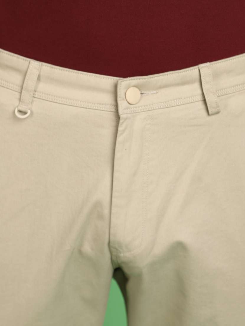 men beige solid mid rise jogger - 20725255 -  Standard Image - 8