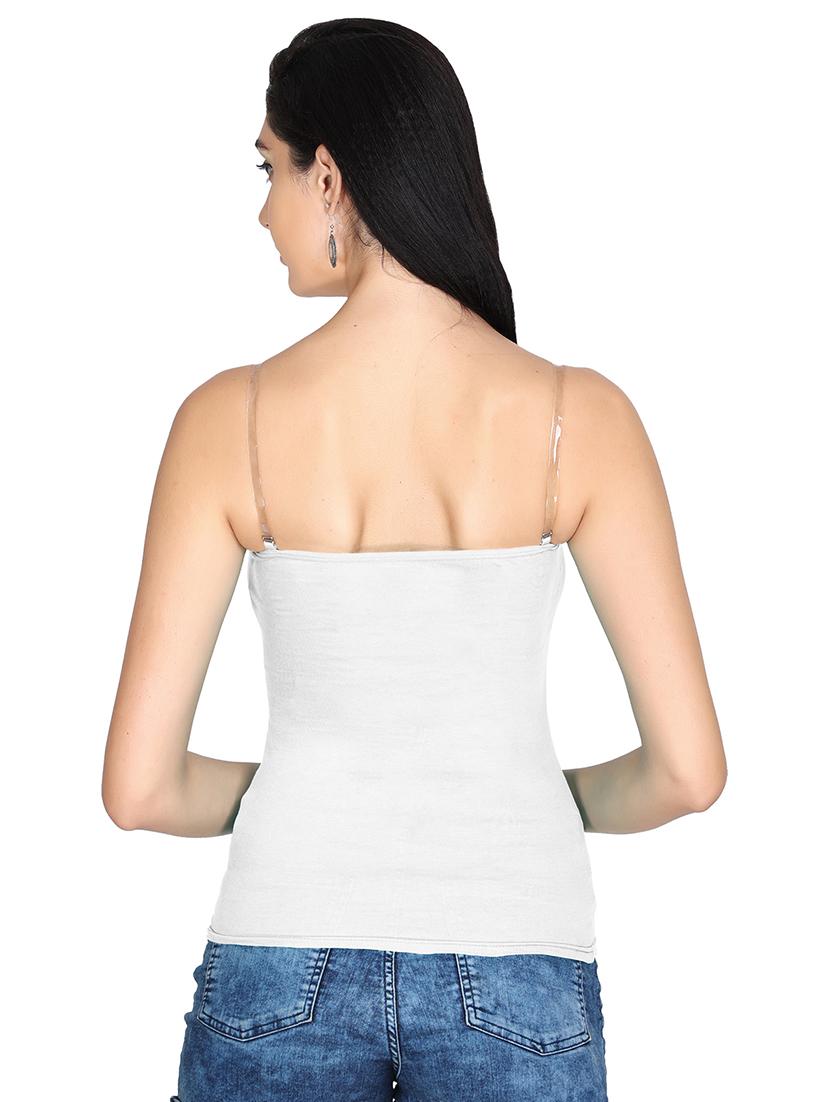 pack of 2 solid transparent straps camisoles - 20726430 - Standard Image - 3
