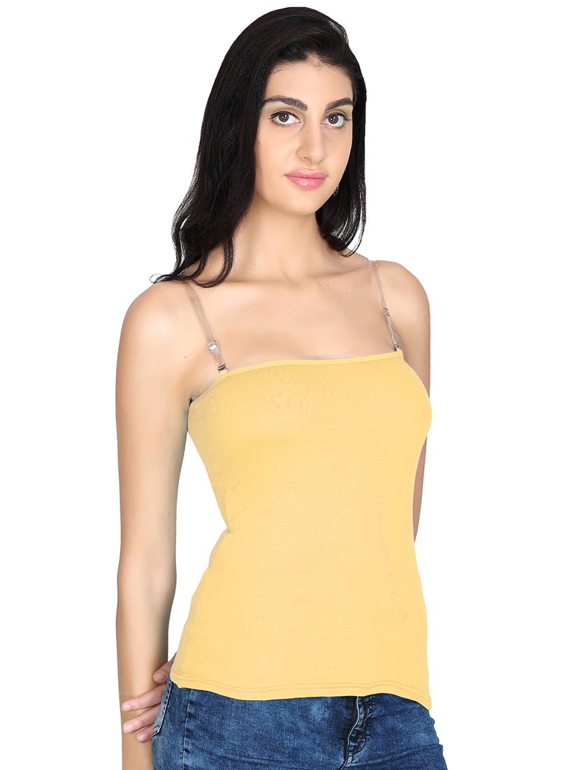 pack of 2 solid transparent straps camisoles - 20726430 - Standard Image - 5