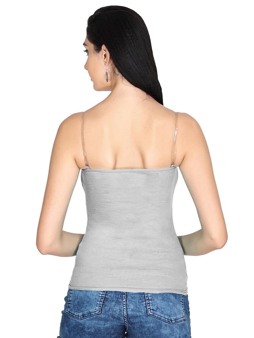 pack of 2 solid transparent straps camisoles - 20726431 - Standard Image - 3