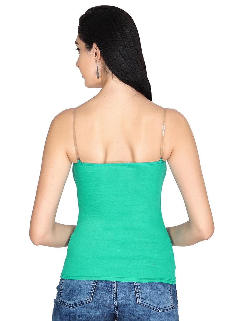 pack of 3 solid transparent straps camisoles - 20726435 - Standard Image - 5