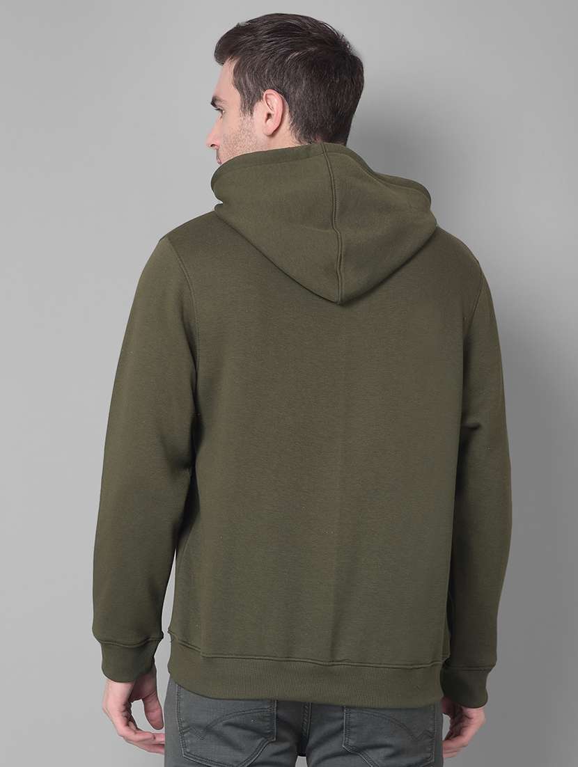 olive cotton blend chest print sweatshirt - 20727662 - Standard Image - 3