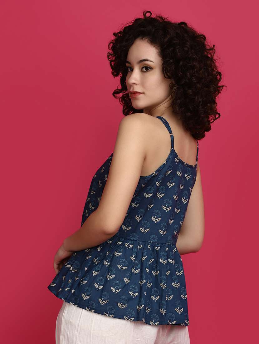 women printed peplum top - 20728043 -  Standard Image - 3