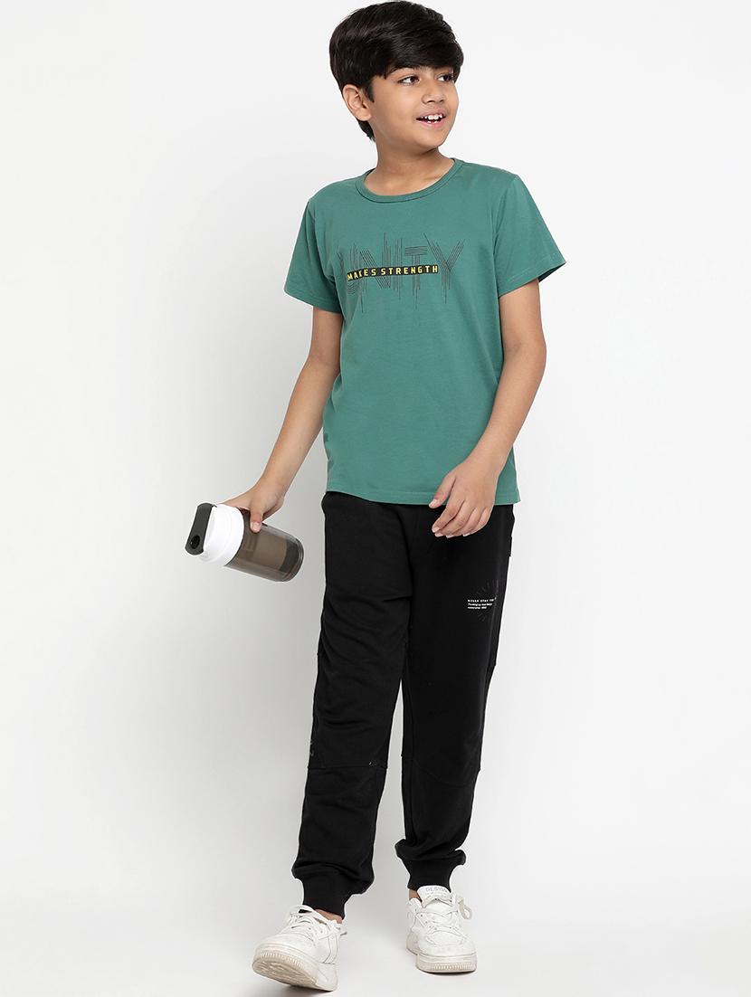 boys solid mid rise jogger - 20728446 - Standard Image - 3