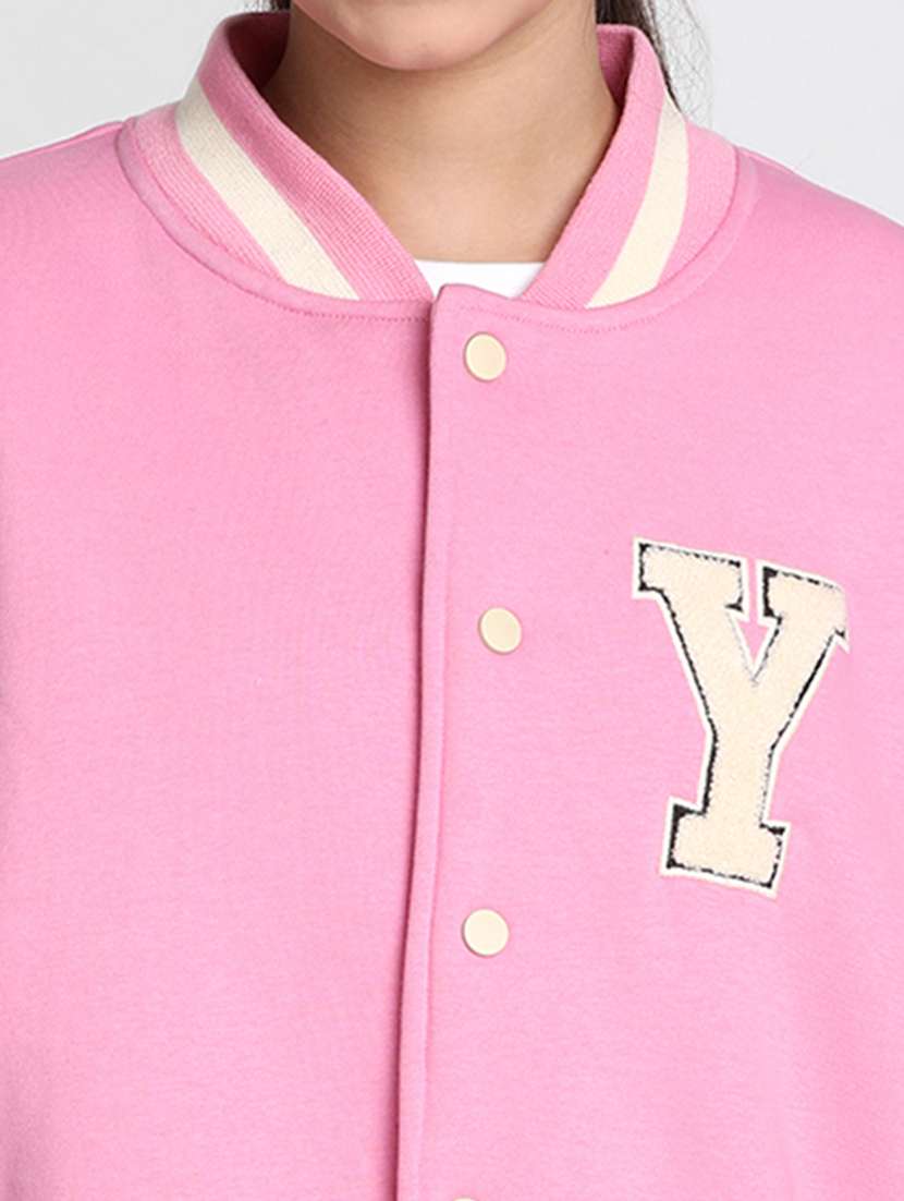 girls color block long sleeve jacket - 20728481 - Standard Image - 5