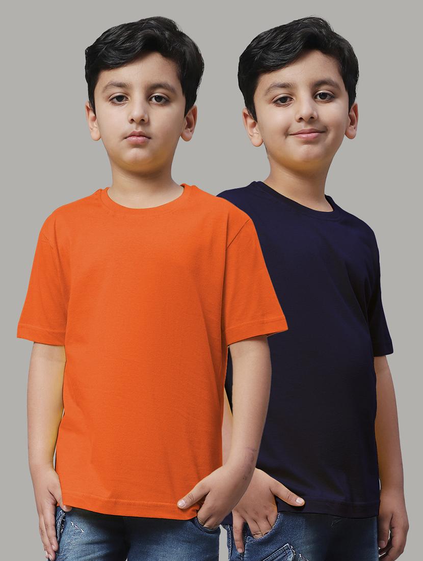 pack of 2 solid multi colored t-shirt - 20728643 - Zoom Image - 0