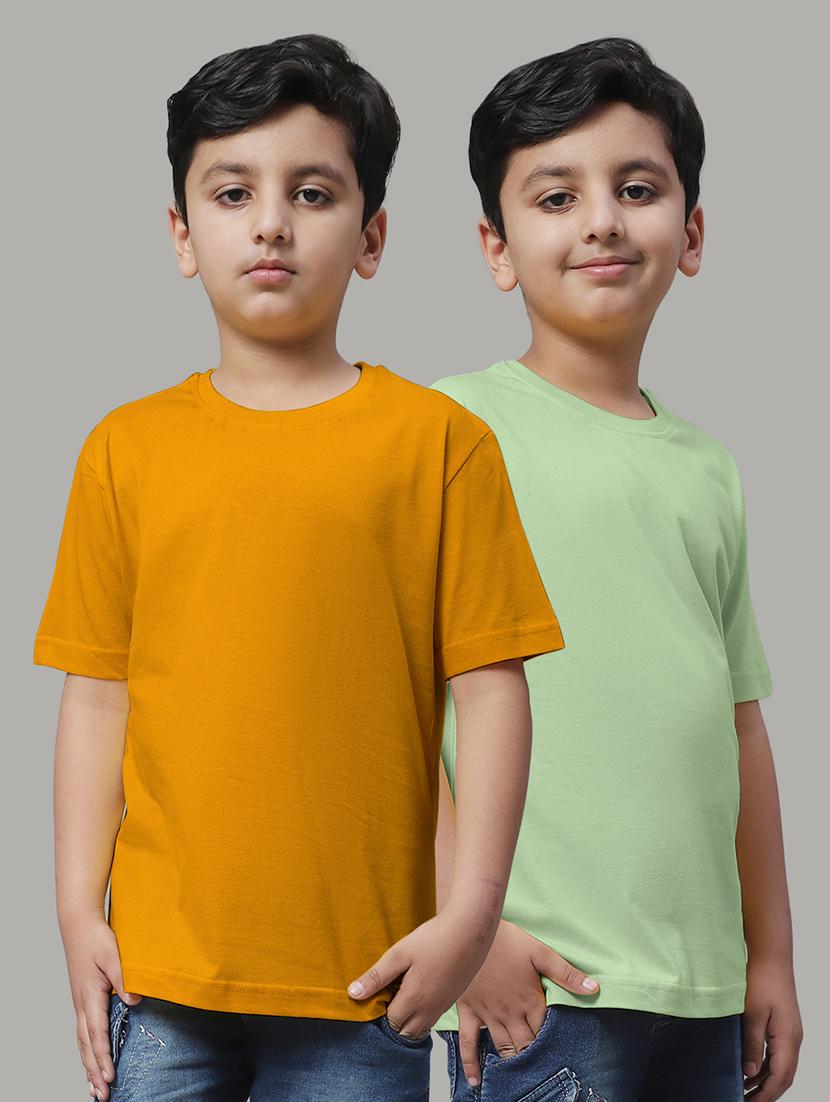 pack of 2  solid multi colored t-shirt - 20728664 -  Zoom Image - 0