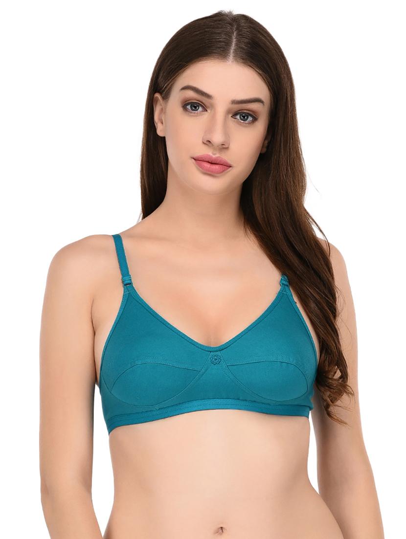 teal blue hosiery t-shirt bra - 20728920 -  Zoom Image - 0