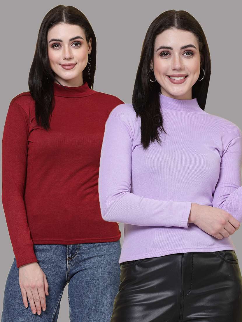 pack of 2 solid multi colored top - 20728952 - Zoom Image - 0