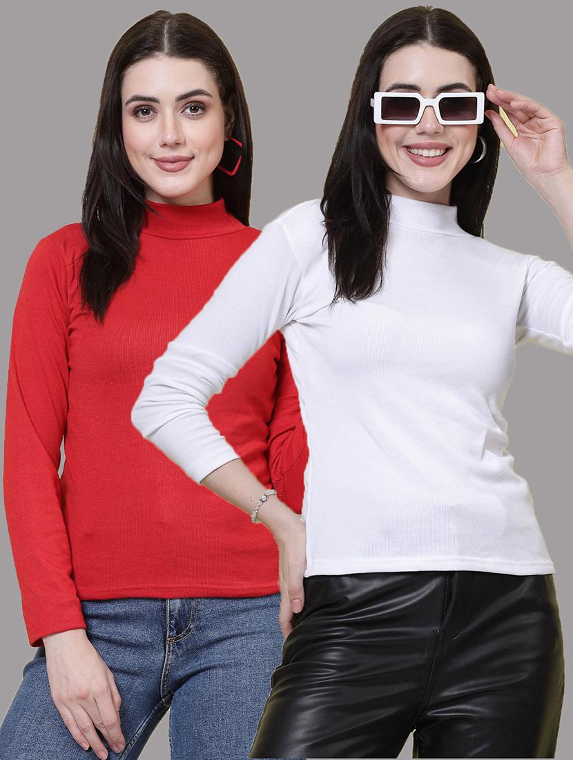 pack of 2 solid multi colored top - 20728957 - Zoom Image - 0