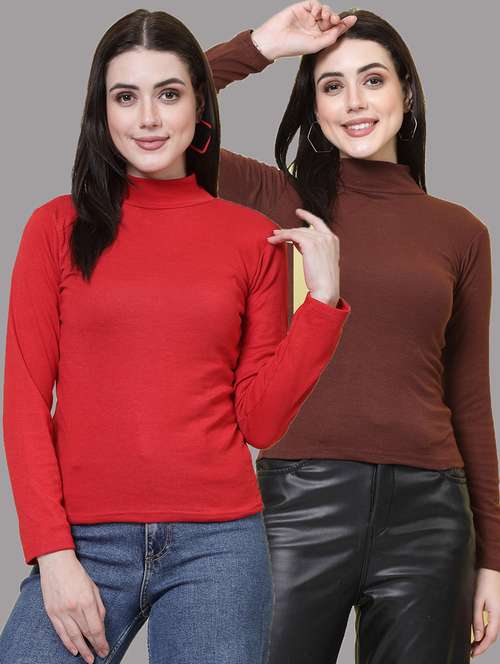pack of 2 solid multi colored top - 20728959 -  Standard Image - 0