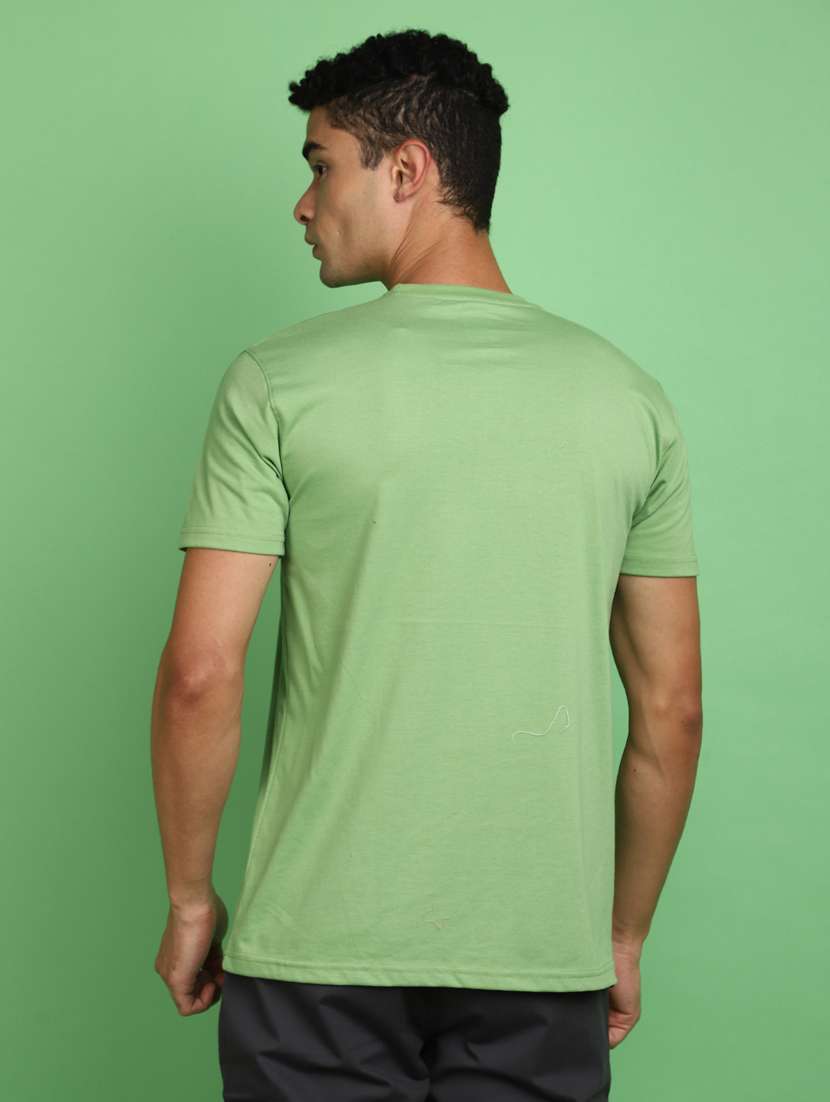 men round neck front print t-shirt - 20729044 -  Standard Image - 3