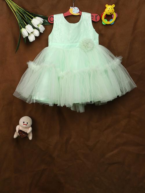 green sequined detailed dress - 20729054 -  Standard Image - 0