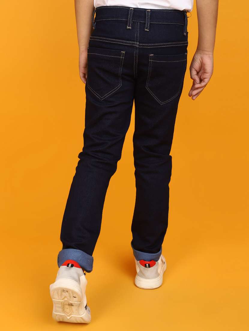 kids blue denim plain jeans - 20729072 -  Standard Image - 3
