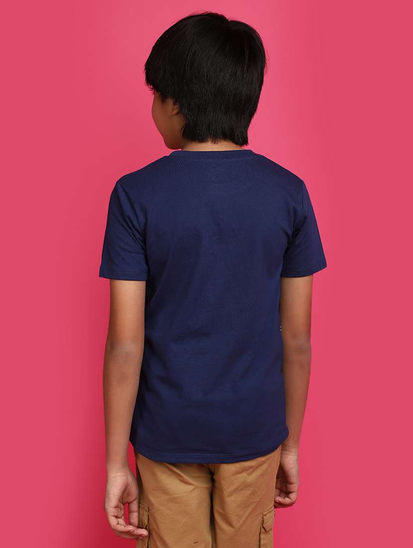 boys navy blue graphic regular t-shirt - 20729115 -  Standard Image - 3
