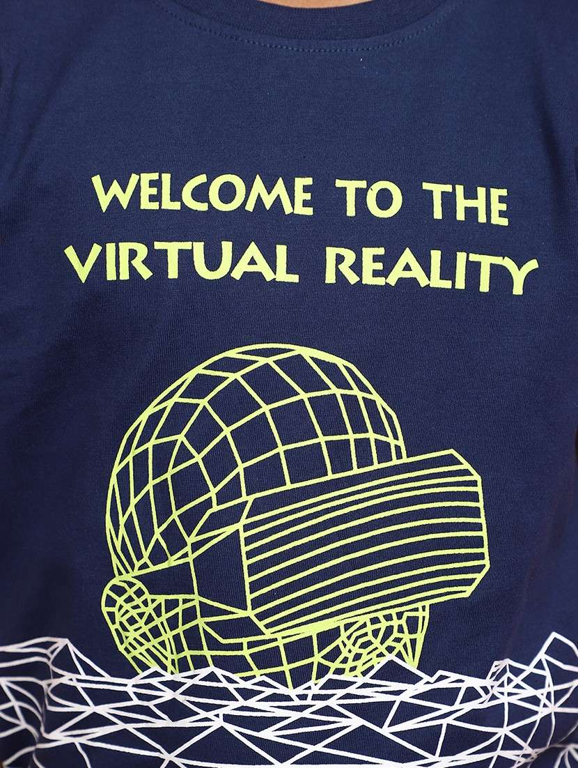 boys navy blue graphic regular t-shirt - 20729115 -  Standard Image - 5