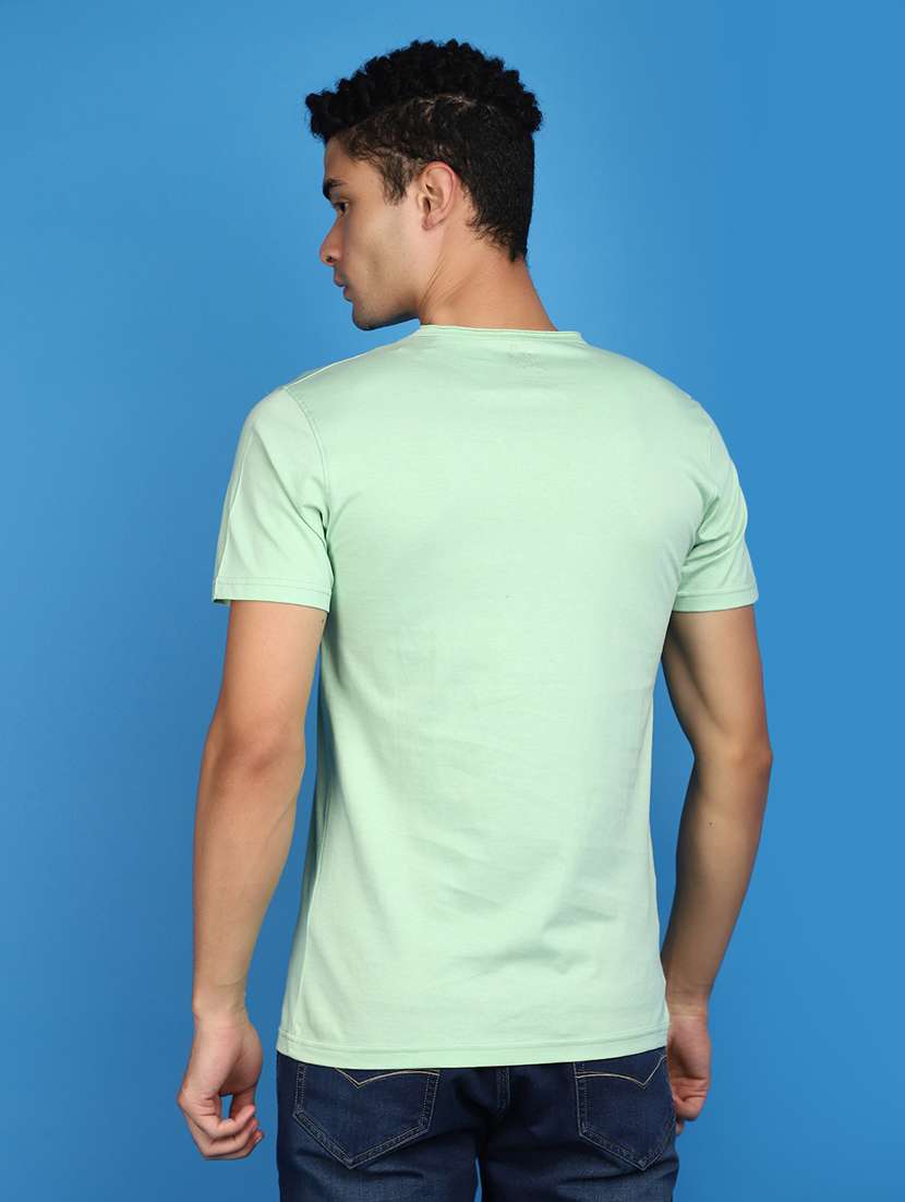 men round neck front print t-shirt - 20729124 -  Standard Image - 3