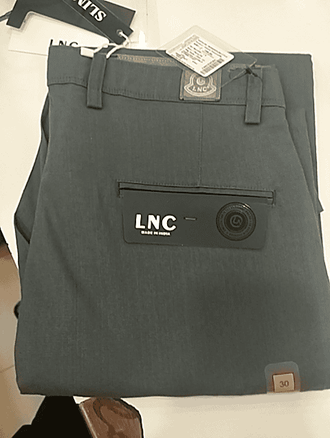 dark grey linen casual trousers - 20729237 -  Standard Image - 0