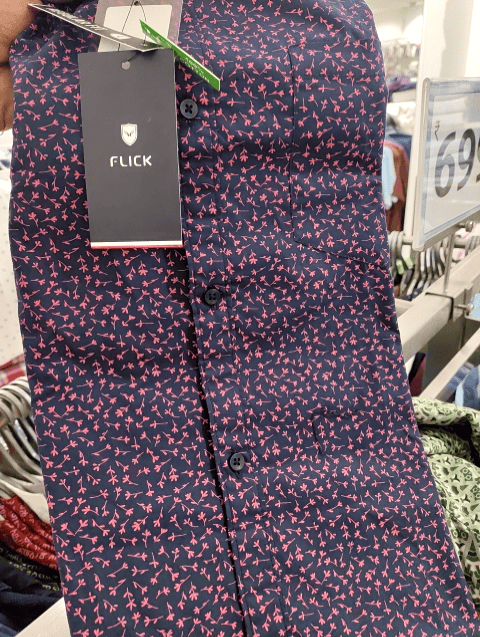 dark pink poplin casual shirt - 20729314 -  Zoom Image - 0