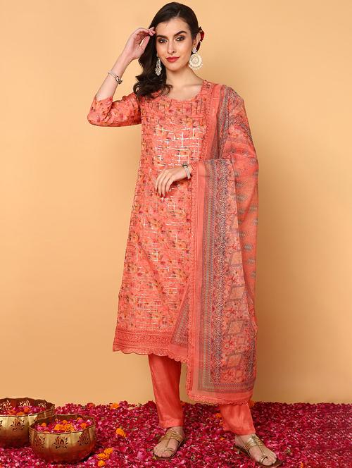 women floral printed kurta pant set with dupatta - 20729391 - Standard Image - 0