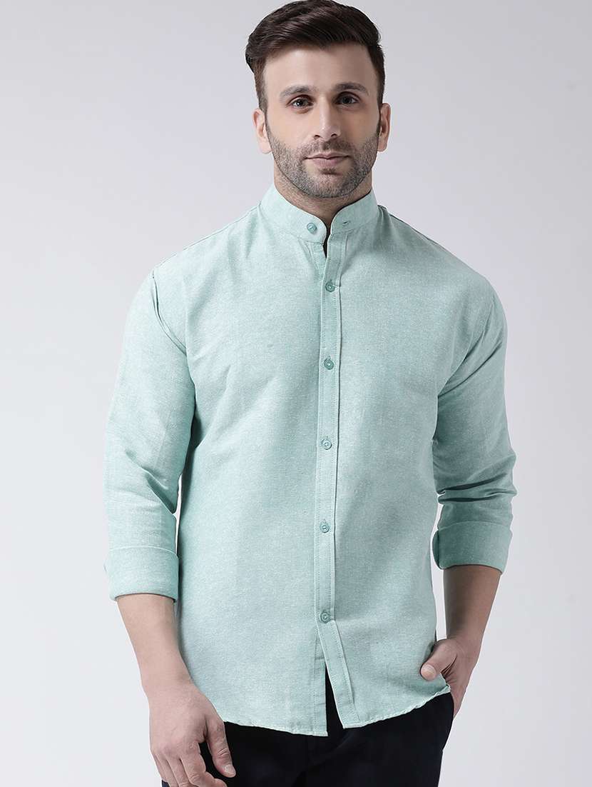 men solid cotton casual shirt - 20730387 - Zoom Image - 0