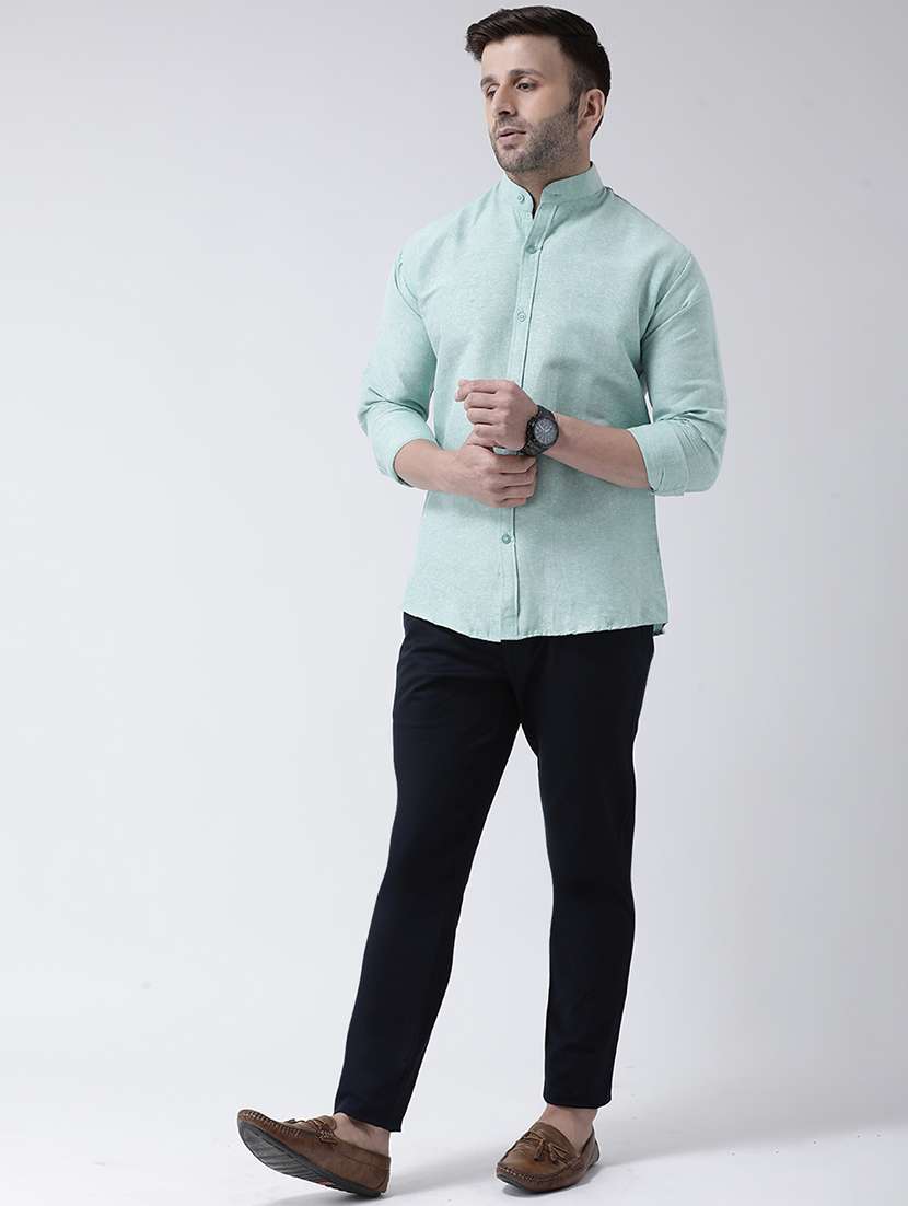 men solid cotton casual shirt - 20730387 - Standard Image - 3