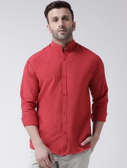 men solid cotton casual shirt - 20730397 - Standard Image - 0