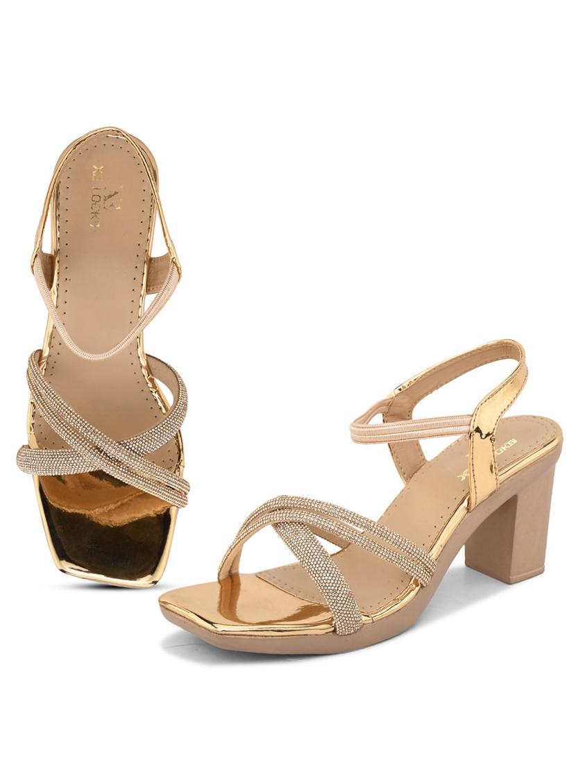 gold embellished ankle strap sandal - 20730428 - Standard Image - 3