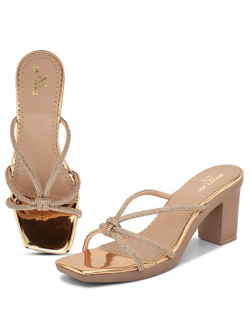 gold embellished slip on sandal - 20730430 -  Standard Image - 0