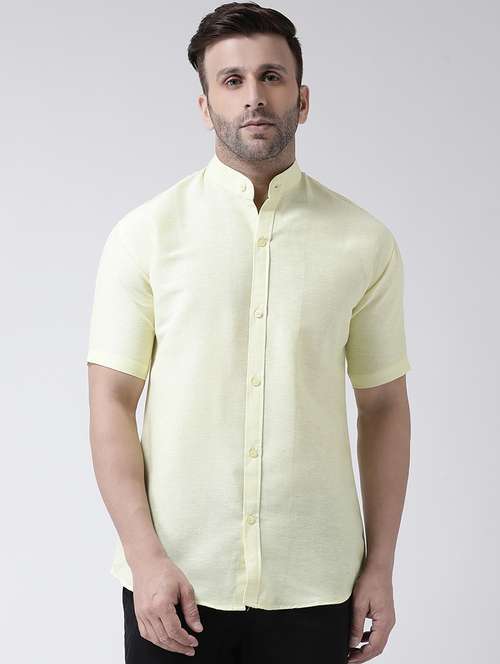 men solid cotton casual shirt - 20730442 - Standard Image - 0