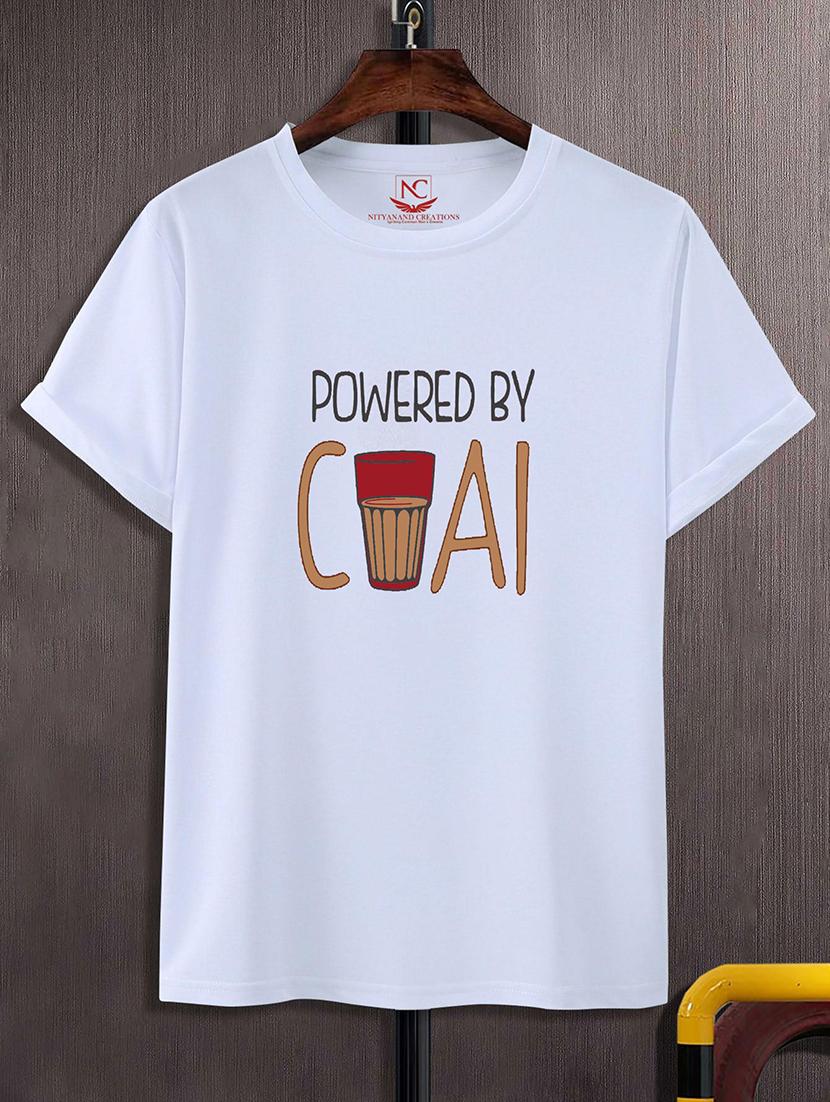 unisex typographic printed regular t-shirt - 20731025 -  Zoom Image - 0