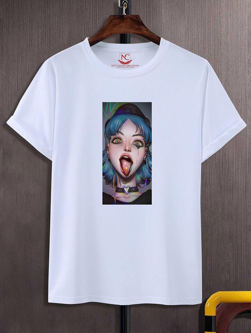white polyester regular t-shirt - 20731371 - Standard Image - 0