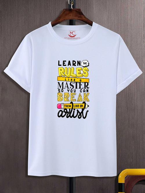 unisex typographic printed t-shirt - 20731639 -  Standard Image - 0