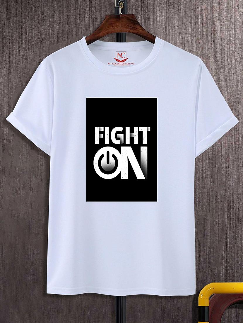 unisex typographic printed t-shirt - 20731812 -  Zoom Image - 0
